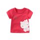 thumbnail image 2 of Hello Kitty-ropa para niños de algodón puro, camiseta fina informal de manga corta con cuello redondo y dibujos animados para bebé, verano, 2 of 4