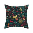 thumbnail image 1 of Inteprter Funda de almohada de decoración navideña para el hogar, funda de cojín de árbol de Papá Noel, adorno de Feliz Navidad, regalo de Navidad Decoración del hogar #1 Inteprter HA000402-01B, 1 of 6