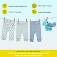 thumbnail image 2 of Spasilk Baby Cotton Tapered Pants for Newborn and Infant Boys, 3 Pack, Blue Planes, 3 Months, 2 of 6
