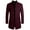 Wine, variant on Men's Trench Coat Long Wool Blend Overcoat Slim Fit Down Topcoat Wine 8(L)
