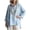 Light Blue, variant on Long Sleeve Shirts for Women Fashion Solid Color V Neck Long Sleeve Tops Blouses Slit Short In Front Long Back Top Loose Workout Tops Cotton Long Sleeve Blouses 2026