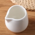 thumbnail image 3 of Exquisite Ceramic Open Mouth Gravy Boat White Coffee Creamer Container Milk Frother Cup For Sauces Milk Salad, 3 of 5