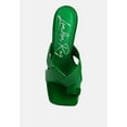 thumbnail image 4 of Snatched Intertwined Toe Ring Heeled Sandals, 4 of 10