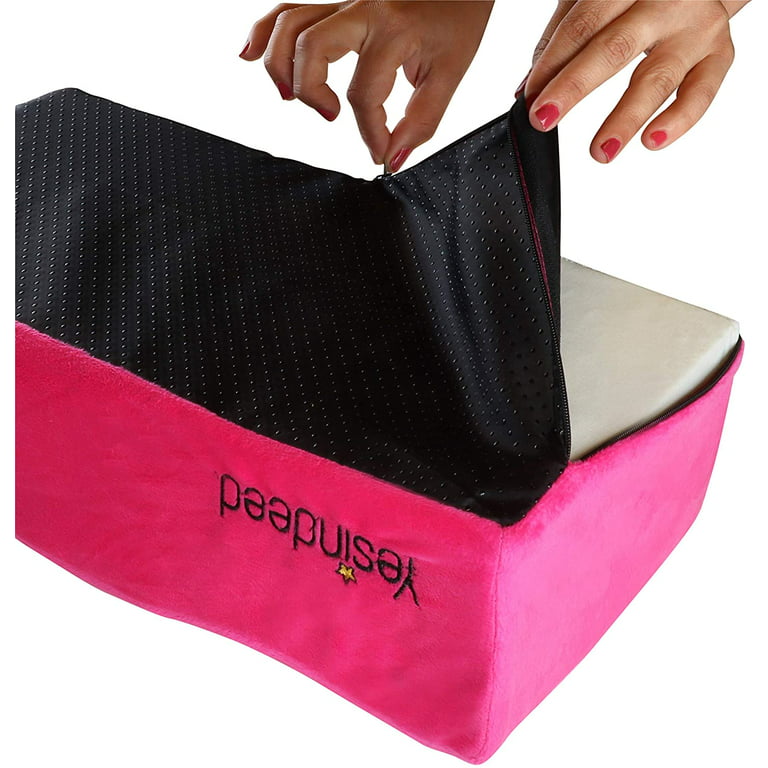 Brazilian Butt Lift Pillow ? Dr. Approved for Post Surgery Recovery Seat ? BBL  Foam Pillow + Cover Bag Firm Support Cushion Butt Support Technology - Pink  
