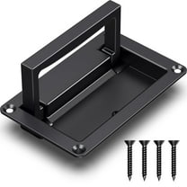 Zinc Alloy Recessed Pull Handles Container Handle Black Flush Lift Recessed Door Handle,Black