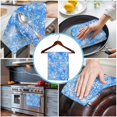 thumbnail image 3 of Blue Christmas Kitchen Towels Set of 3, Water Absorbent Dish Towel, Watercolor Winter White Snow Pattern Decorative Hand Towels - Quick Drying Cloth for Cooking Baking, 18x28 Inch, 3 of 8