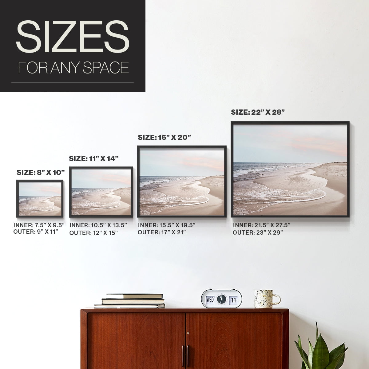 Corolla Soft Shore by Natalie Carpentieri - Restickable Framed Giclée Print