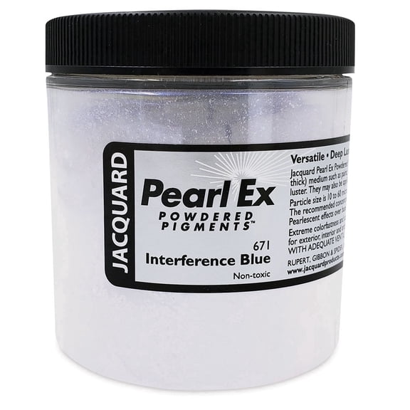 Jacquard Pearl-Ex Pigment - 4 oz, Interference Blue, Jar