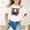 White, variant on Tween Clothes for Girls Printed Toddler Girl Short Sleeve Shirt Round Neck Girl Summer Clothes Girls Clothing 10-11 Years