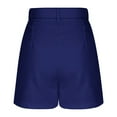 thumbnail image 5 of Womens Shorts Dressy Sevevn Women's Solid Suit Pant With Pockets Waisted Shorts With Belt, 5 of 6