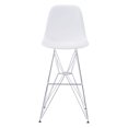 thumbnail image 2 of Chaise de bar Zip de Zuo Modern en blanc, 2 of 4