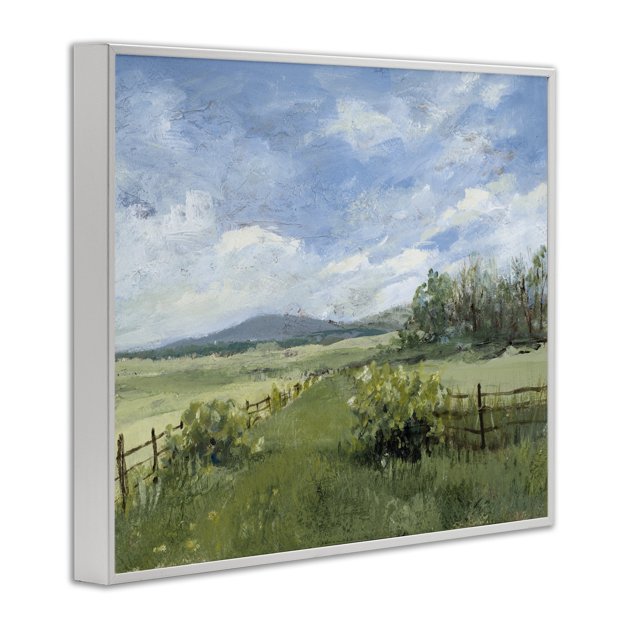 Stupell Industries Thank You Nature Landscape White Framed Giclee Art, design by Lanie Loreth