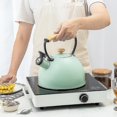 thumbnail image 2 of Tetera de acero inoxidable YONGSHENG Con Silbido 3L verde, 2 of 4
