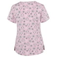 thumbnail image 3 of Lolmot Scrubs for Women Cute Animal Printed Casual Short Sleeve V-Neck Carer Working Uniform Nurse Shirts with Pockets, 3 of 3