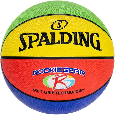 Spalding Rookie Gear® Soft Grip Multi Color Youth Indoor/Outdoor Basketball 27.5"