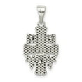 thumbnail image 4 of Sterling Silver Antiqued Mini INRI Crucifix Pendant QC8138, 4 of 4