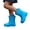 Blue-3, variant on Kcolen Kids LED Light Rain Boots with Carry Handle Waterproof Non- Outdoor Rain Shoes for Toddler Boys Girls, Four Season Daily Wear Ages 2-11 Black