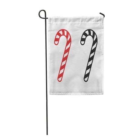 SIDONKU Christmas Peppermint Candy Cane Stripes Flat for Apps Garden Flag Decorative Flag House Banner 28x40 inch