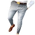 thumbnail image 1 of Honeeladyy Pantalones de vestir elásticos con estampado para hombre, pantalones largos ajustados y ajustados, pantalones de traje de golf de negocios, regalo de Año Nuevo para hijo, blanco M, 1 of 6