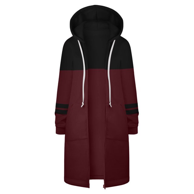 Camiseta de manga larga para mujer a la moda, blusa con estampado de otoño, cárdigan con capucha, abrigo con cremallera y bolsillo, Tops Fridja po3213