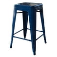 thumbnail image 2 of AmeriHome Loft 24" Metal Bar Stool, Blue, 2 of 4