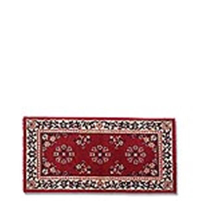 Woodeze 5MM-H-32 56 inch Rectangle Burgundy Oriental Fireplace Rug ...