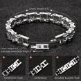 thumbnail image 5 of Bike Chain Link Bracelet, Stainless Steel Chain Bracelet for Men, Fashionable and Versatile Motorcycle Chain Bracelet, Holiday/Anniversary/Valentine's Day Gift, 5 of 5