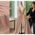 thumbnail image 5 of Soimoi White Cotton Poplin Fabric Floral & Pomegranate Fruits Printed Fabric 1 Yard 56 Inch Wide, 5 of 7