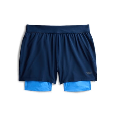 Athletic Works Boys 2-in-1 Training Shorts with Compression Liner, Sizes 4-18