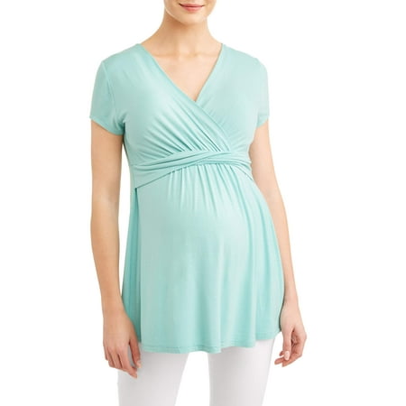 Multi Functional Nursing Wrap - Liz Lange Maternity Wrap Front Before and After Nursing Top