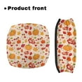 thumbnail image 2 of Jiueut Thanksgiving Rollator Seat and Back Rest Covers Pumpkin Walker Seat Covers for Seniors 2 Piece Outdoors and Street and Park Assistive Vehicle Cover for Women, 2 of 7