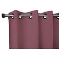 thumbnail image 2 of 120" Tall Grommet Blackout Solid Poplin 56" Wide Curtain - Dusty Rose, 2 of 2