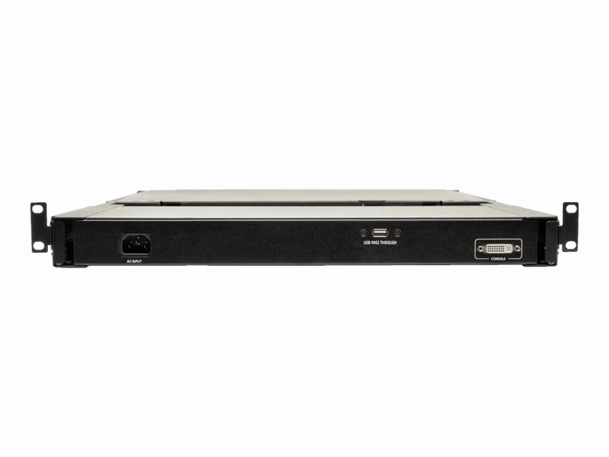 Tripp Lite by Eaton Rack Console KVM w/ 19" LCD, DVI or VGA Adapter 1U - 1 Computer(s) - 19" LCD - 1366 x 768 - 1 x USB - 1 x DVI"