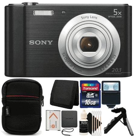 Sony Cyber-Shot DSC-W800 20.1MP Digital Camera 5x Optical Zoom Black with Great Value