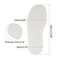 thumbnail image 2 of Uxcell 2Pair Shoe Rubber Full Sole Repair 4mm Thickness Replacement Bottom Non Slip for Leather Shoes, White, 2 of 5