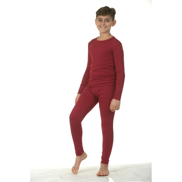 LANBAOSI Boys Girls Thermal Underwear Long Johns Set Base Layers Size 12 