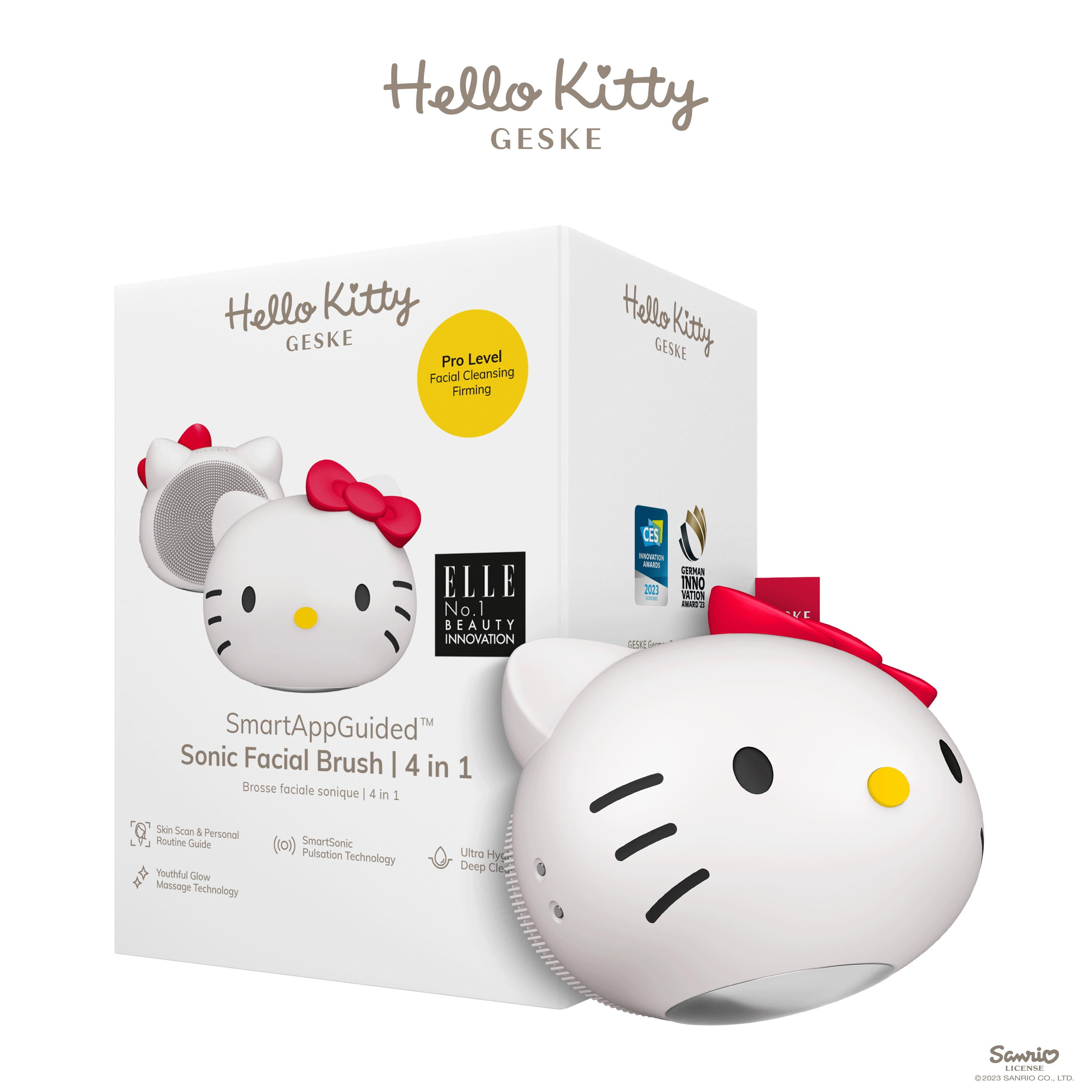 GESKE x Hello Kitty SmartAppGuided™ Sonic Thermo Facial Brush | 5