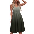 thumbnail image 1 of Moda mujer vestidos verano impresión Casual cuello en V sin mangas vacaciones Mini vestido Fridja  hjkh5962, 1 of 7