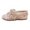 Beige, variant on Flat Soled Lined Shoes With Outer Trade Round Bow For Autumn/Winter Wear