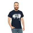 thumbnail image 5 of Funny smiley face graphic tee Cheshire Cat face Unisex Heavy Cotton Tee, 5 of 9