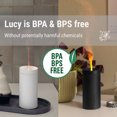 thumbnail image 6 of Stadler Form aroma diffuser Lucy using battery power, with flame effect can diffuse essential oils for up to 7 hours, for relaxation and revitalising aromatherapy, black, 6 of 6