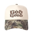 thumbnail image 4 of God is Good Gothic Embroidered Baseball Cap, Christian Faith Vintage Dad Hat for Men Women, Embroidered Color Block Trucker Hat Unisex Adjustable Cotton Breathable Fashion Cap for Travel Daily Wear, 4 of 11