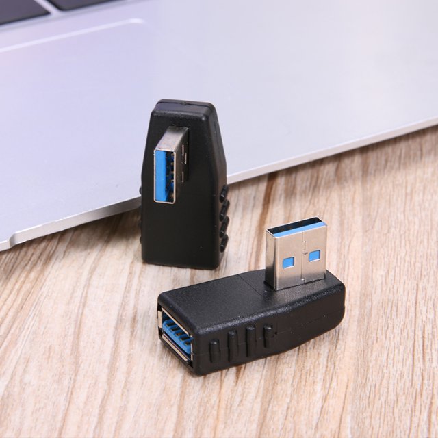 Accesorios para computadoras Línea de extensión USB a adaptador de cable de codo USB 3.0 de 90 grados Barbie Nuevos Originales