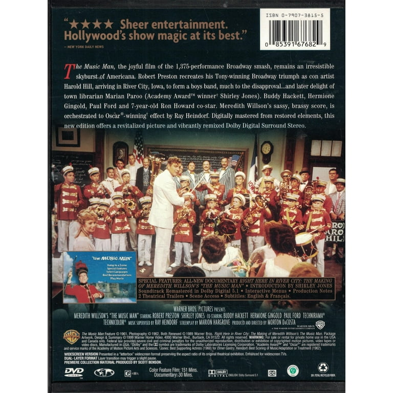 DVD Movie - The Music Man (Special Edition) - Walmart.com