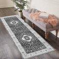 thumbnail image 2 of Rug Entry Rug Washable Rugs Boho Rug Non Slip Small Rugs Blue Rug Door Mat Tribal Throw Rugs Bathroom Rugs Oriental Rug Carpet for Bedroom Stain Resistant Entryway Rugs Indoor Rug, 2 of 9