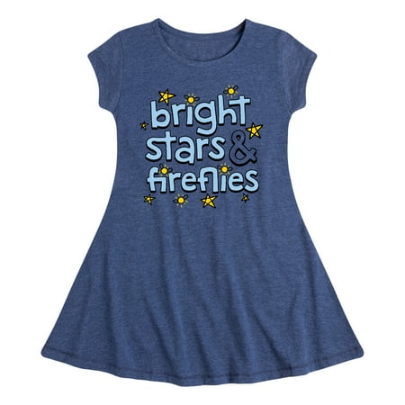 

Instant Message - Bright Stars And Fireflies - Toddler & Youth Girls Fit & Flare Dress