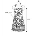 thumbnail image 7 of Novo Cotton Apron for Women with Pockets Adjustable Cooking Baking Garden Apron Red Floral Pattern(Adult Women Apron), 7 of 7