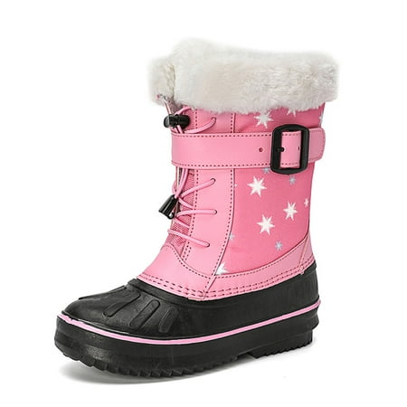 

Engtoy kids Snow Boots Boys Girls Shoes Winter Waterproof Outdoor Children s Duck Boots Toddler Hunting Shoes Big Kids