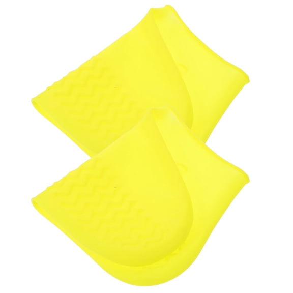 Luxshiny Waterproof Silicone Shoe Covers Yellow for Dust Rain Mud Protection