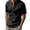 BBF56-Black, variant on Men'S Henley Shirt Short Sleeve Stand Collar Summer Casual Beach Hippie T-Shirts Outdoor Lounge Wear Light Blue S